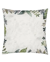 Designers Guild Glynde Zinc Cotton, Linen Embroidered Decorative Pillow