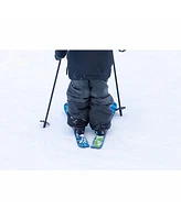 Lucky Bums Toddler Kids Beginner Plastic Snow Skis w/ Adjustable Bindings, Green