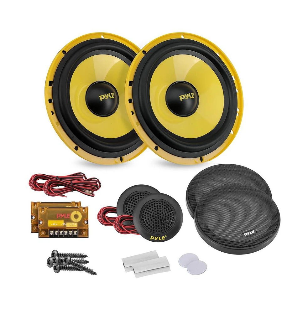 Pyle 6.5" Component Car Speaker Kit, 400 Watt, 2-Way System