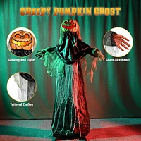 Yescom Scary Animated Halloween Pumpkin Decorations 5.4Ft with Motion & Sound Activated Glowing Head 2024