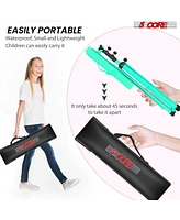 5 Core Sheet Music Stand Green Portable Foldable Music Note Holder • Height Adjustable Tripod Stands - Mus Fld Gr