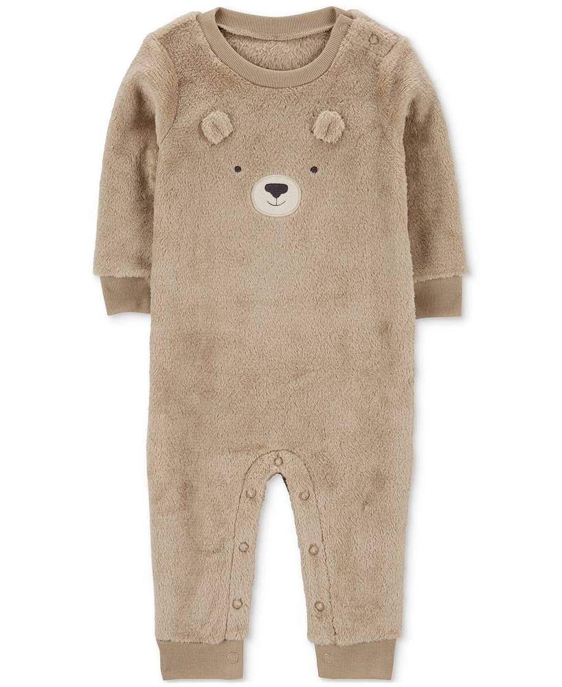 Carter's Baby Bear Fuzzy Jumpsuit