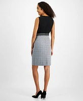 Kasper Women's Sleeveless Tweed Sheath Dress, Regular & Petite Sizes