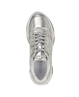 Guess Women's Happy Lace Up Chunky Outsole Retro Jogger Sneakers