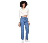 Tommy Jeans Women's Layla High-Rise Slim Straight Leg