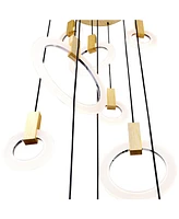 Cwi Lighting 96" Metal Anello Led Pendant