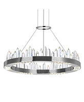 Cwi Lighting 6" Metal Agassiz Led Chandelier