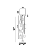 Cwi Lighting 88" Metal Anello Led Pendant