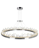 Cwi Lighting 6" Metal Agassiz Led Chandelier