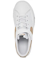 Nike Little Kids' Court Legacy Stay-Put Closure Casual Sneakers from Finish Line