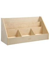 ECR4Kids 5-Compartment Easy to Reach Book Display, Natural