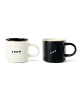 Kate Spade Yawn Zzz Mugs, Set of 2