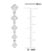 Moissanite Linear Drop Earrings (5/8 ct. t.w.) in Sterling Silver