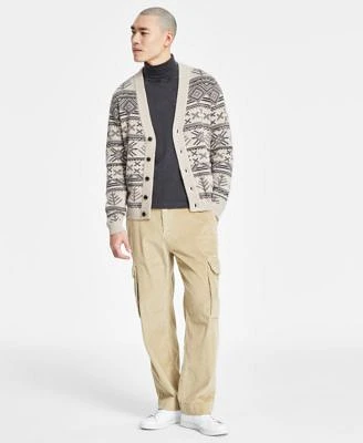 Sun Stone Mens Cardigan Turtleneck Cargo Pants Exclusively At Macys