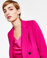 Bar Iii Women's Ruched-Sleeve Open-Front Blazer, Created for Macy's