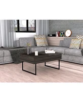Toronto Lift Top Coffee Table, One Drawer, Two Legs