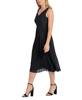 Sam Edelman Women's Pleated Faux-Wrap Dress