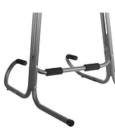 Stamina Products Stamina 1690 Power Tower Dip Pull Up Bar Exercise Station w/ Smart Workout App