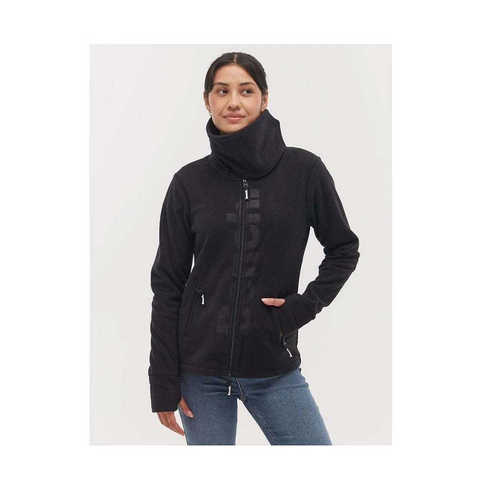 Bench Dna Women's Finish Zip-Up Funnel Neck