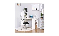 Slickblue White Office Desk – Modern and Sleek Workstation for Home or Office