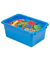 ECR4Kids Scoop Front Storage Bins, Assorted, 25-Piece