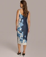 Donna Karan New York Women's Floral-Print Sheath Dress