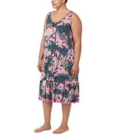 Ellen Tracy Plus Size Sleeveless Floral Nightgown