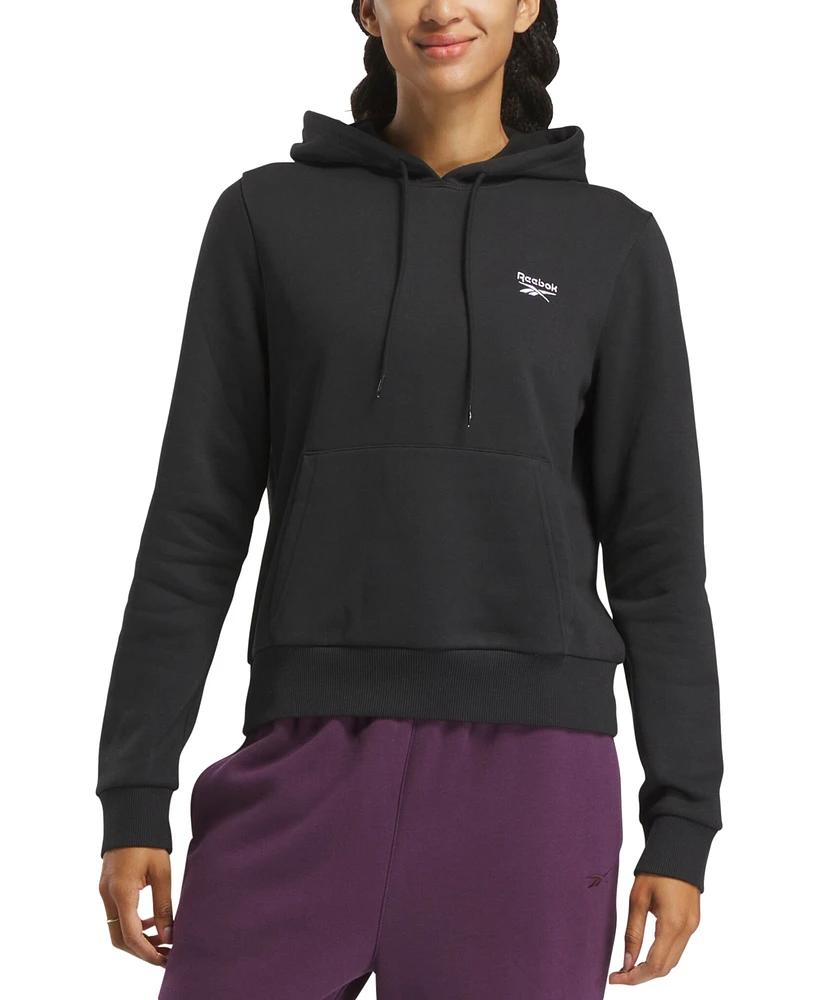 Reebok Women's Small Logo Fleece Hoodie