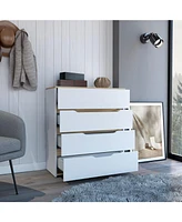 Aralia Drawer Dresser 35"H, Four Drawers, Superior Top