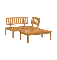 vidaXL Patio Pallet Sofa Set 2 pcs Solid Wood Acacia