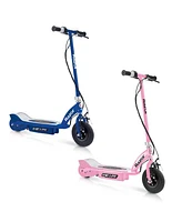 Razor E125 Motorized Rechargeable Kids Youth Electric Scooters, 1 Pink & 1 Blue