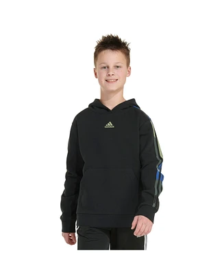 adidas Big Boy Long Sleeve Camo Stripe Hooded Pullover