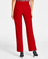 Kasper Women's Stretch-Crepe Straight-Leg Pants, Regular & Petite Sizes