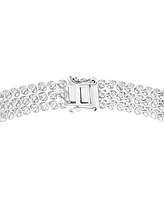 Effy Lab Grown Diamond Triple Row Tennis Bracelet (6 ct. t.w.) in 14k White Gold