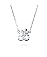 Bling Jewelry Amulet Talisman Yoga Sanskrit Symbol Hamsa Hand Of God Aum Om Ohm Pendant Necklace For Women .925 Sterling Silver