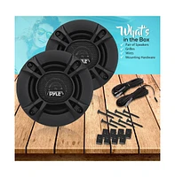 Pyle 5.25" Three-Way Triaxial Speaker System, 240 Watt, Black