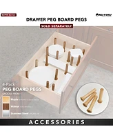 Rev-a-Shelf 24x21" Trimmable Pegboard Drawer Organizer with 9 Pegs, 4DPS-2421