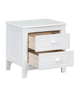 Slickblue 2-Drawer Nightstand for Bedroom Storage and Organization