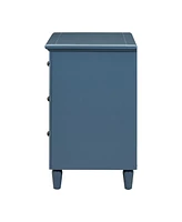 Slickblue 3-Drawer Nightstand Wood Cabinet for Stylish Storage