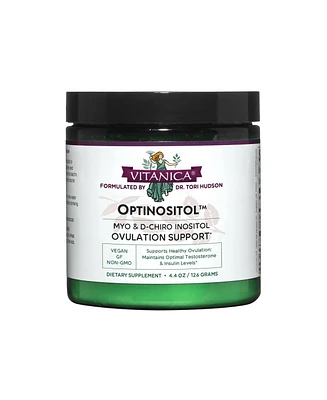 Vitanica Optinositol - Ovulation Support with Myo-Inositol & D-Chiro Inositol - Women's Health Supplement - 4.4 Oz