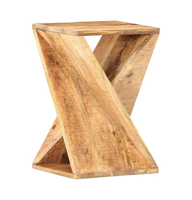 vidaXL Side Table 13.8"x13.8"x21.7" Solid Mango Wood