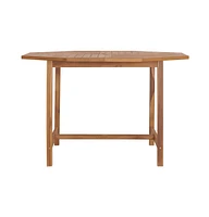 vidaXL Patio Table 47.2"x47.2"x29.5" Solid Teak Wood