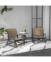 Slickblue 2-Piece Outdoor Glider Chair Set – Comfortable and Stylish Seating for Patio or Garden