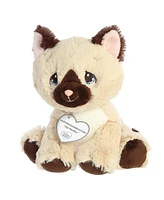 Aurora Small Jaspurr Siamese Kitten Precious Moments Inspirational Plush Toy Brown 7"