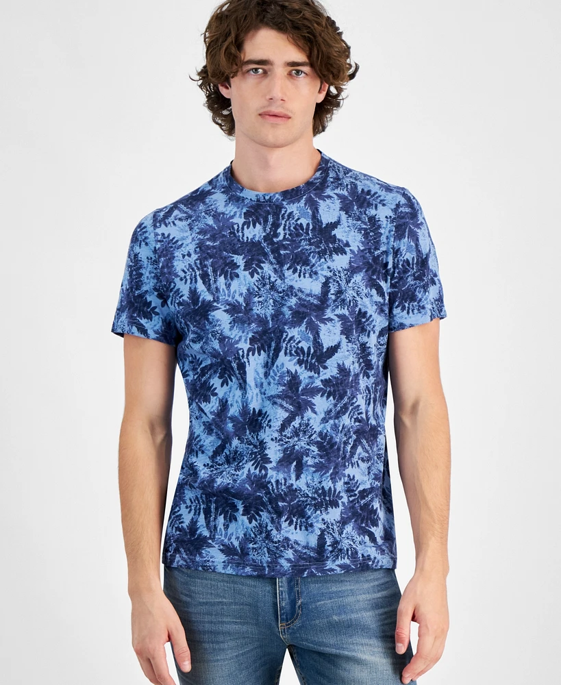 Sun + Stone Men's Foliage Stamp T-Shirt, Exclusively at Macy's