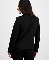 Jones New York Petite Faux-Double-Breasted Compression Jacket