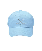 Bits & Bows Boys Hockey Baseball Hat Blue