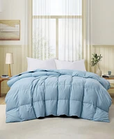 Unikome Lightweight White Goose Down Feather Fiber Comforter