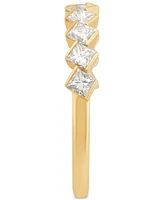 Diamond Princess-Cut Diagonal Set Ten Stone Band (1 ct. t.w.) in 14k Gold