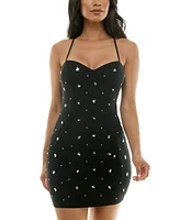 Crystal Doll Women's Sequin Embellished Bodycon Dress